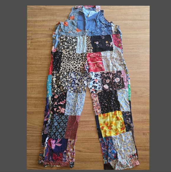Patchwork Jumpsuit - Picture 9 of 10